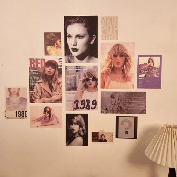 Taylor Poster Vintage Music Album Cover Posters Wall Hanging 13 Pieces - Picture 1 of 5